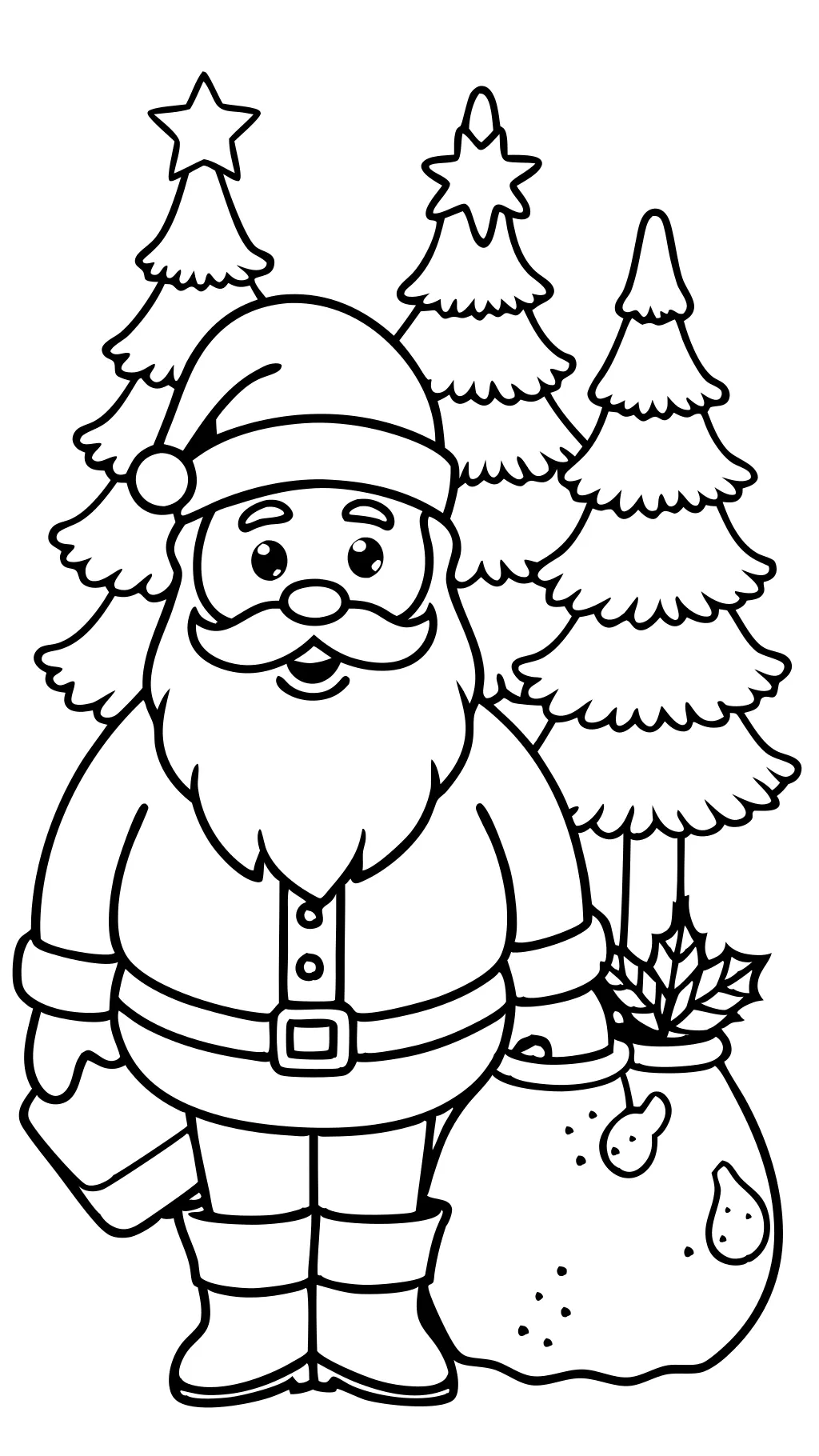 santa rudolph coloring pages